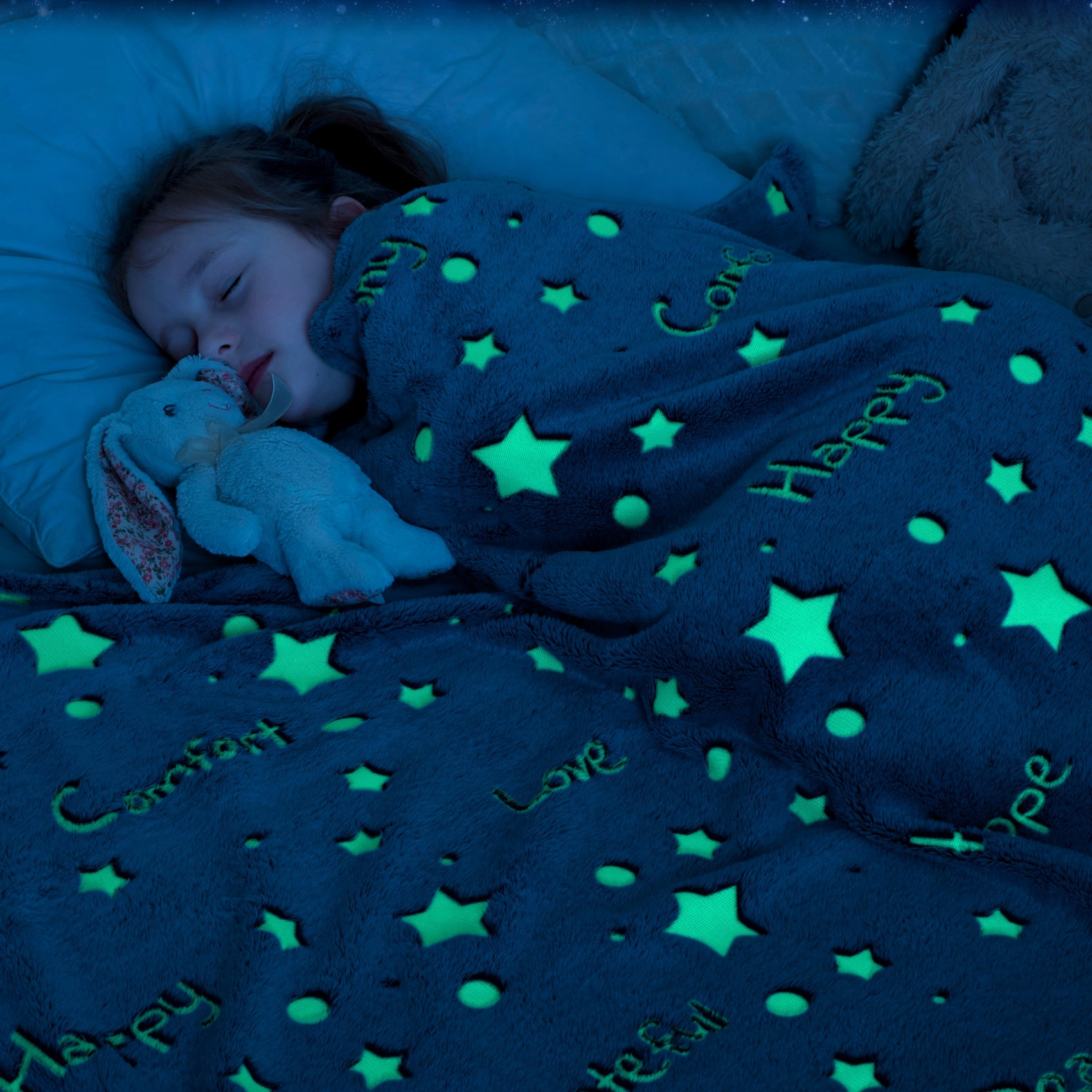 Liderstar Company Liderstar Glow In The Dark Blanket Glow In The