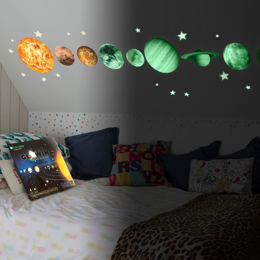 Glow In The Dark Solar System and Stars Wall Stickers