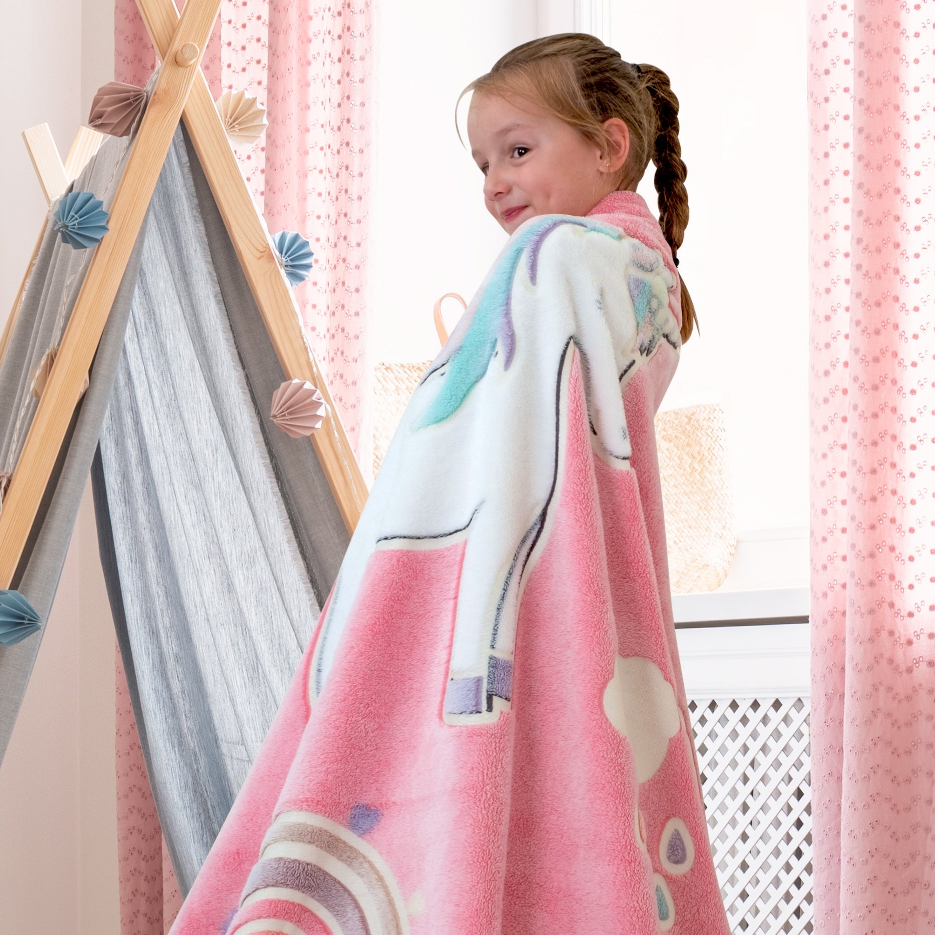 Glow In The Dark Throw Blanket -UNICORN – LIDERSTAR