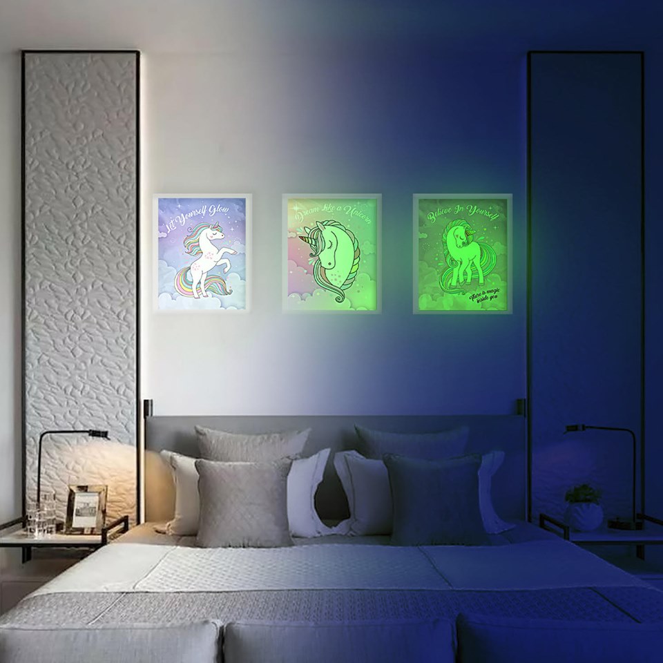 Glow In The Dark Unicorn Posters