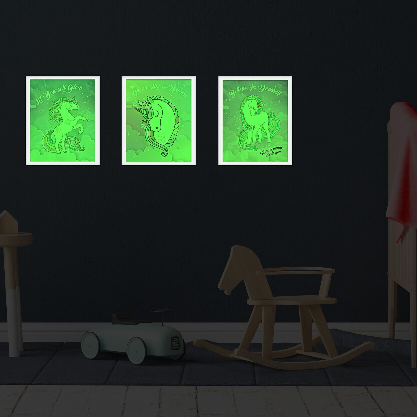 Glow In The Dark Unicorn Posters