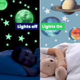 Glow In The Dark Solar System and Stars Wall Stickers