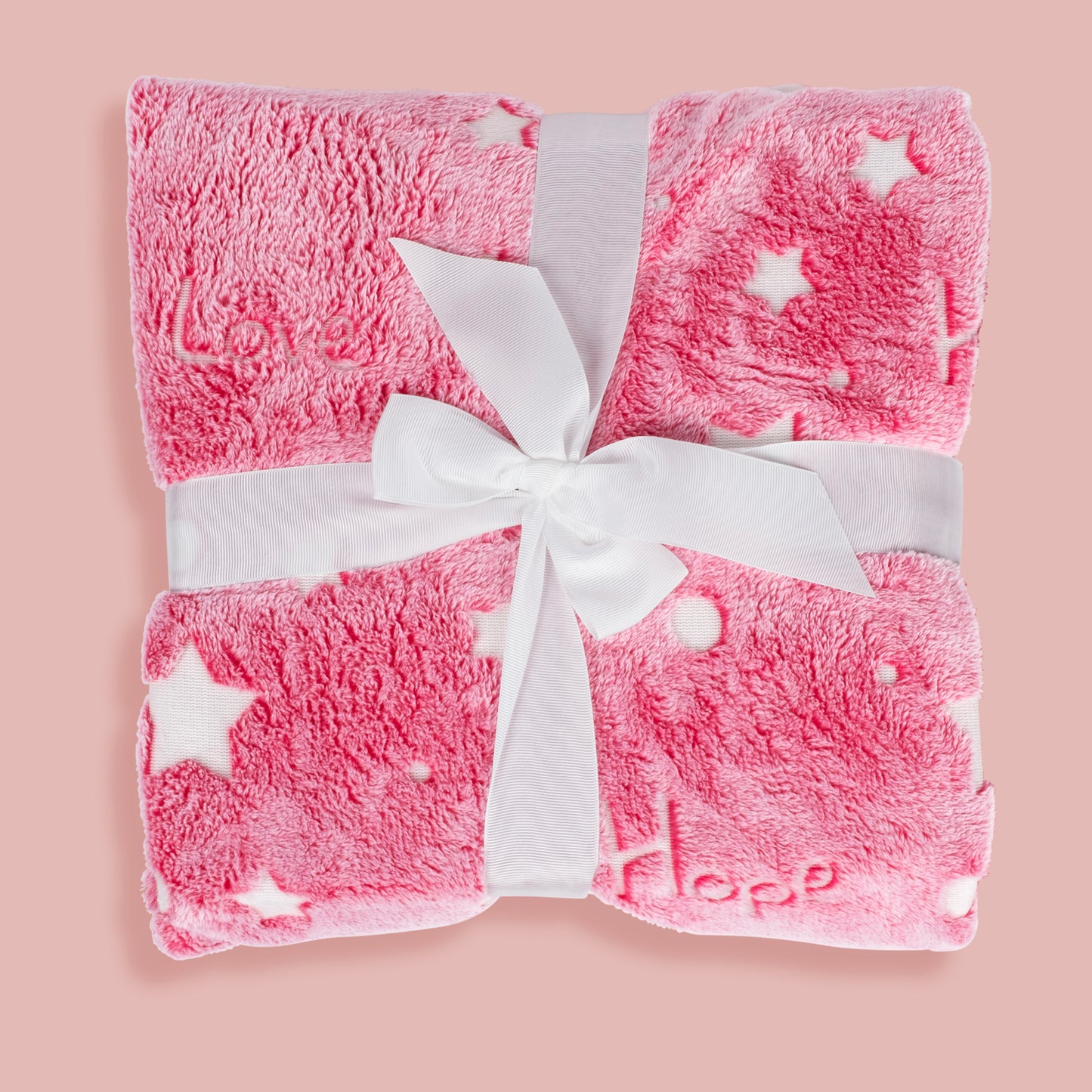 Glow-in-the-Dark Pink Throw Blanket – 50 x 60 in