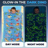 Glow in the Dark kids Sleeping Bag with Pillow Pocket