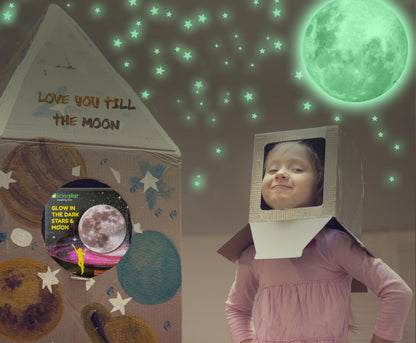 Glow In The Dark Moon and Stars