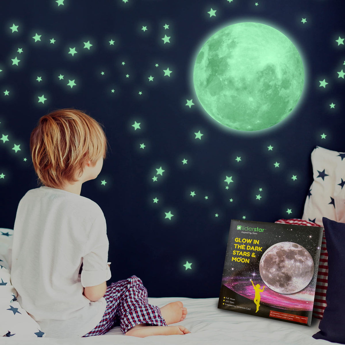 Glow In The Dark Moon and Stars